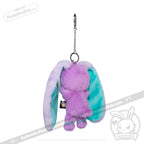 Plushie Dreadfuls -Purple Teal Anxiety Rabbit Plush Keychain Accessory Keychain