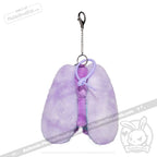 Plushie Dreadfuls -Purple Teal Anxiety Rabbit Plush Keychain Accessory Keychain