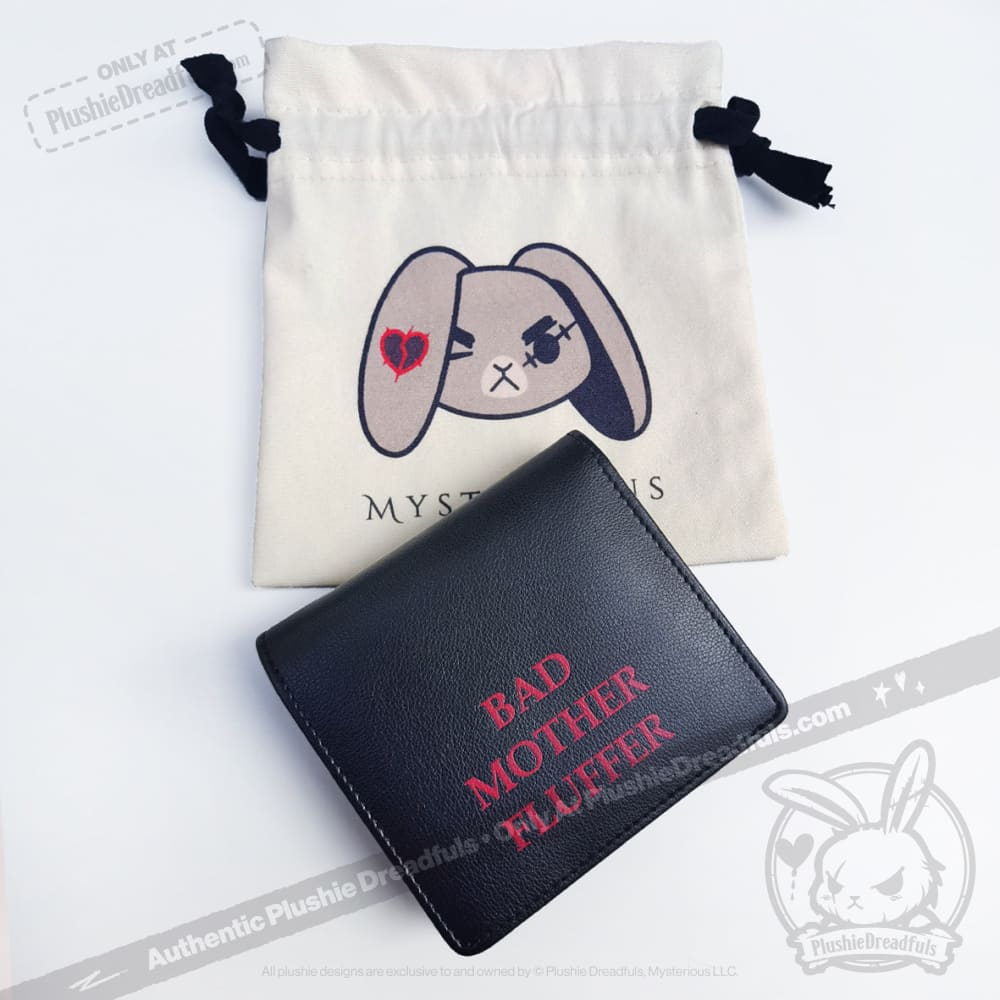 Angry and Love Rabbit Leather Wallet - Mysterious