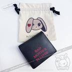 Angry and Love Rabbit Leather Wallet - Mysterious