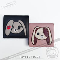 Load image into Gallery viewer, Angry and Love Rabbit Leather Wallet - Mysterious
