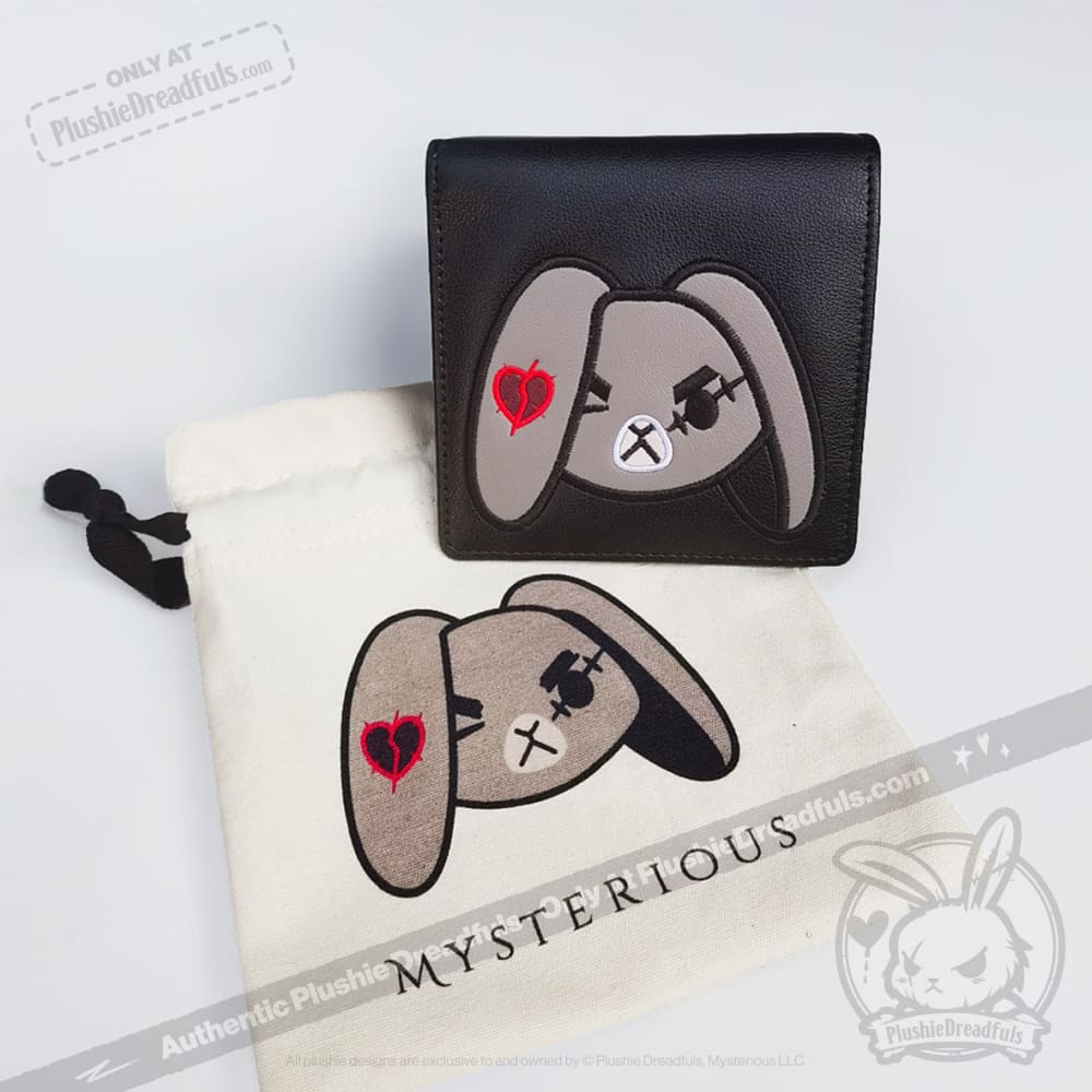 Angry and Love Rabbit Leather Wallet - Mysterious