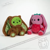 Load image into Gallery viewer, Plushie Dreadfuls - Raspberry Bunny Plush Stuffed Animal Toy
