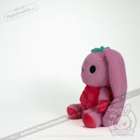 Load image into Gallery viewer, Plushie Dreadfuls - Raspberry Bunny Plush Stuffed Animal Toy
