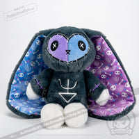 Load image into Gallery viewer, Plushie Dreadfuls - Rheumatoid Arthritis Rabbit - Plush Stuffed Animal - Mysterious
