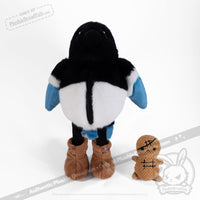Load image into Gallery viewer, Plushie Dreadfuls - Rocky Mountain Magpie - Plush Stuffed Animal toy
