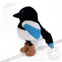 Load image into Gallery viewer, Plushie Dreadfuls - Rocky Mountain Magpie - Plush Stuffed Animal toy
