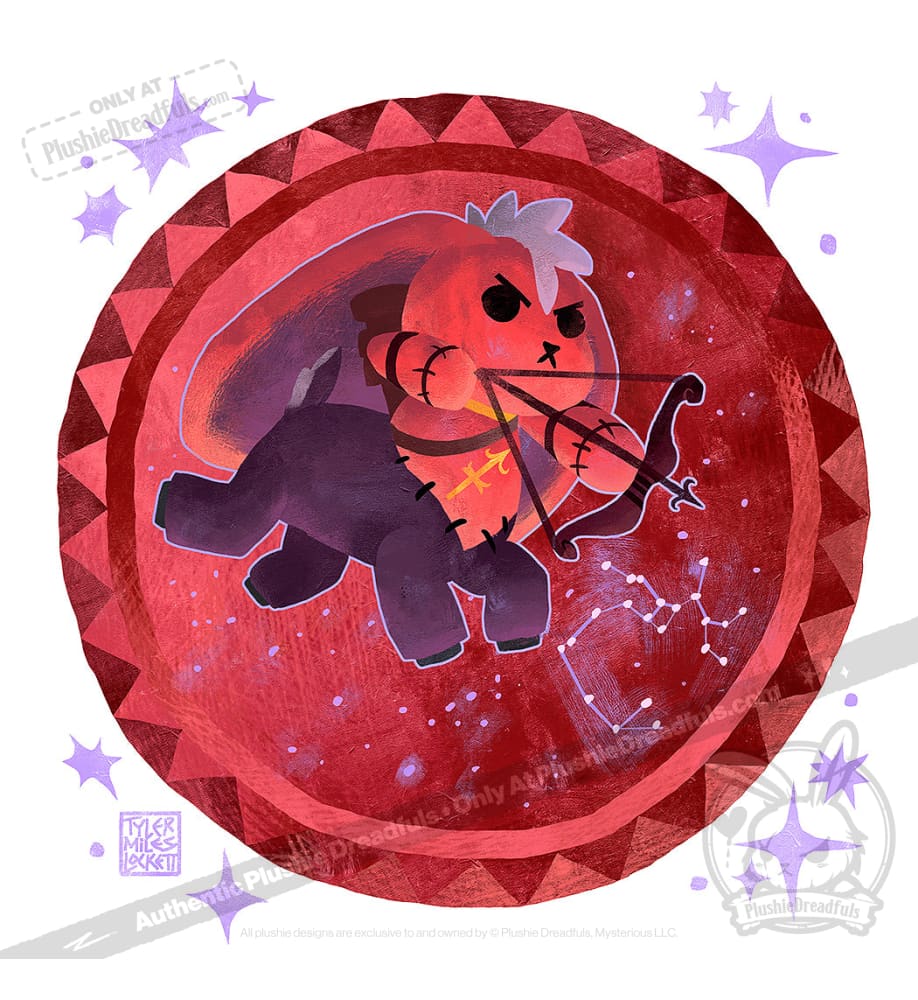 Plushie Dreadfuls - Sagittarius Rabbit - Plush Stuffed Animal - Mysterious