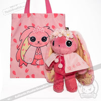 Load image into Gallery viewer, Plushie Dreadfuls - Sakura Rabbit - Plush Stuffed Animal toy
