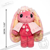 Load image into Gallery viewer, Plushie Dreadfuls - Sakura Rabbit - Plush Stuffed Animal toy
