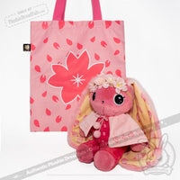Load image into Gallery viewer, Plushie Dreadfuls - Sakura Rabbit - Plush Stuffed Animal toy
