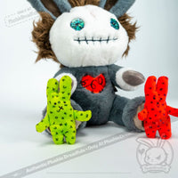 Load image into Gallery viewer, Plushie Dreadfuls - Schizophrenia Rabbit - Plush Stuffed Animal - Mysterious
