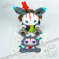 Load image into Gallery viewer, Plushie Dreadfuls - Schizophrenia Rabbit - Plush Stuffed Animal - Mysterious
