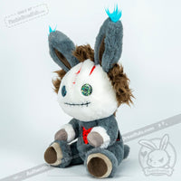Load image into Gallery viewer, Plushie Dreadfuls - Schizophrenia Rabbit - Plush Stuffed Animal - Mysterious
