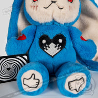 Load image into Gallery viewer, Plushie Dreadfuls -  Screen Addict Rabbit - Plush Stuffed Animal - Mysterious
