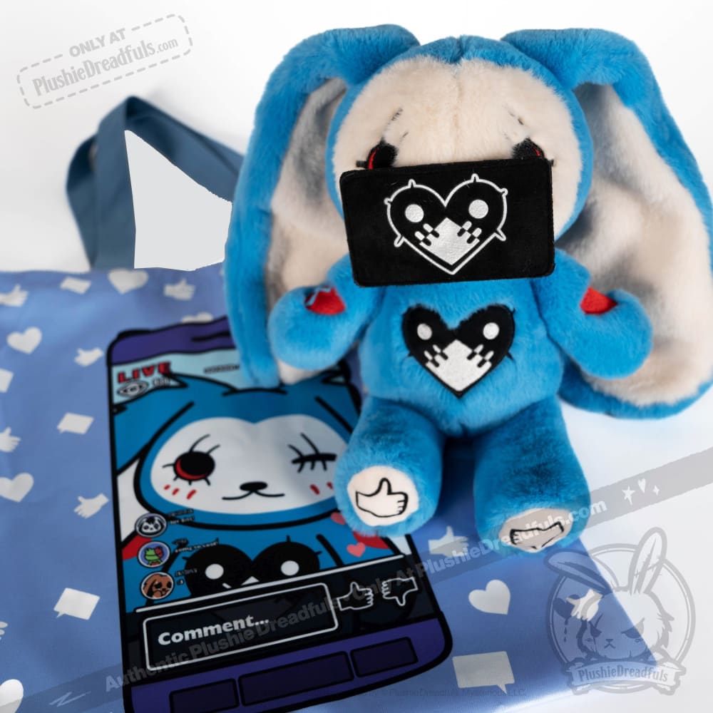 Plushie Dreadfuls -  Screen Addict Rabbit - Plush Stuffed Animal - Mysterious