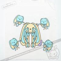 Load image into Gallery viewer, Plushie Dreadfuls - Sensory Processing Disorder Jellyfish Rabbit - Mysterious

