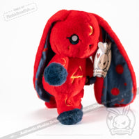 Load image into Gallery viewer, Plushie Dreadfuls - Sickle Cell Anemia Rabbit Plush Stuffed Animal Plush

