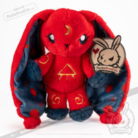 Load image into Gallery viewer, Plushie Dreadfuls - Sickle Cell Anemia Rabbit Plush Stuffed Animal Plush
