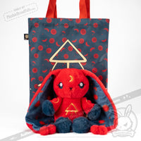 Load image into Gallery viewer, Plushie Dreadfuls - Sickle Cell Anemia Rabbit Plush Stuffed Animal Plush
