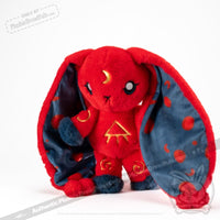 Load image into Gallery viewer, Plushie Dreadfuls - Sickle Cell Anemia Rabbit Plush Stuffed Animal Plush
