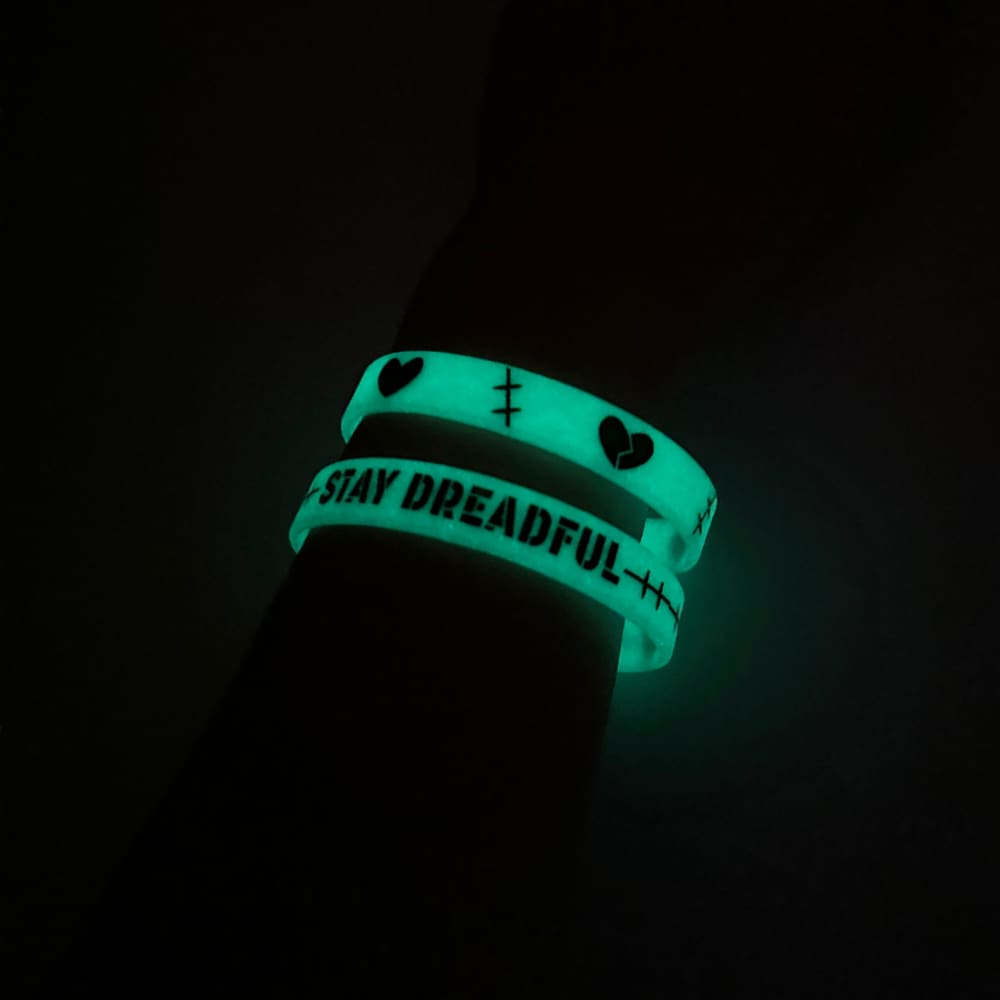 Plushie Dreadfuls - Stay Dreadful Glow in the Dark Bracelet Set Bracelet