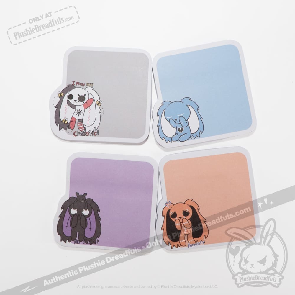 Plushie Dreadfuls - Sticky Note Four Pack notepad