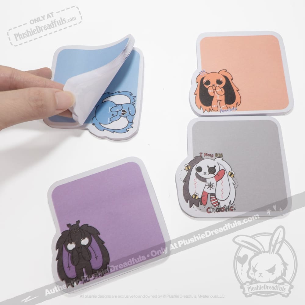Plushie Dreadfuls - Sticky Note Four Pack notepad