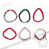 Load image into Gallery viewer, Plushie Dreadfuls - Strawberry Rabbit Stacking Bracelet Set
