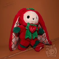 Load image into Gallery viewer, Plushie Dreadfuls - Strawbunny Rabbit - Plush Stuffed Animal toy
