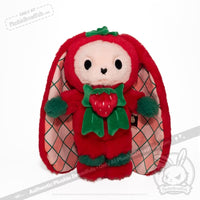 Load image into Gallery viewer, Plushie Dreadfuls - Strawbunny Rabbit - Plush Stuffed Animal toy
