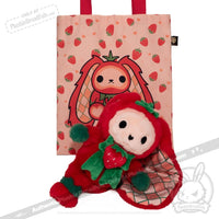Load image into Gallery viewer, Plushie Dreadfuls - Strawbunny Rabbit - Plush Stuffed Animal toy
