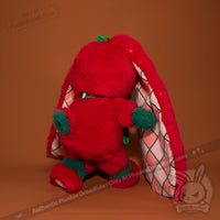 Load image into Gallery viewer, Plushie Dreadfuls - Strawbunny Rabbit - Plush Stuffed Animal toy
