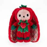 Load image into Gallery viewer, Plushie Dreadfuls - Strawbunny Rabbit - Plush Stuffed Animal toy
