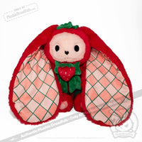 Load image into Gallery viewer, Plushie Dreadfuls - Strawbunny Rabbit - Plush Stuffed Animal toy
