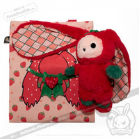 Load image into Gallery viewer, Plushie Dreadfuls - Strawbunny Rabbit - Plush Stuffed Animal toy
