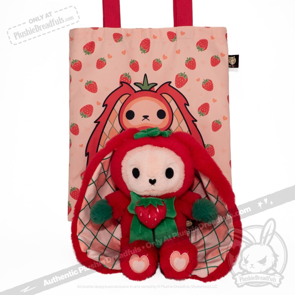 Plushie Dreadfuls - Strawbunny Rabbit - Plush Stuffed Animal toy