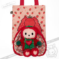 Load image into Gallery viewer, Plushie Dreadfuls - Strawbunny Rabbit - Plush Stuffed Animal toy
