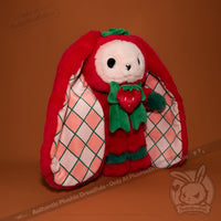 Load image into Gallery viewer, Plushie Dreadfuls - Strawbunny Rabbit - Plush Stuffed Animal toy
