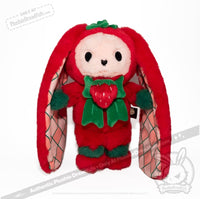 Load image into Gallery viewer, Plushie Dreadfuls - Strawbunny Rabbit - Plush Stuffed Animal toy
