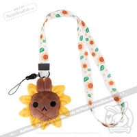Load image into Gallery viewer, Plushie Dreadfuls Sunflower Bunny Lanyard Strap Lanyard
