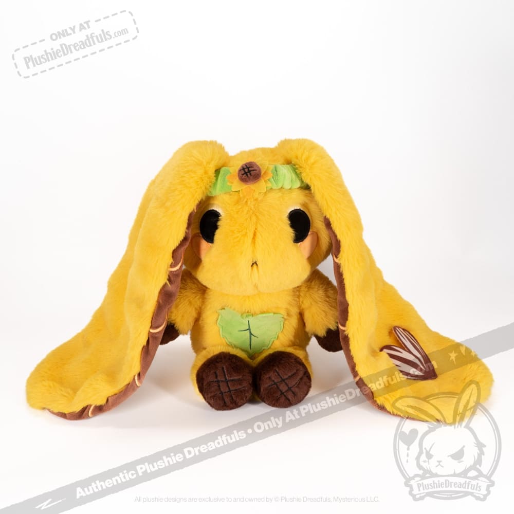 Plushie Dreadfuls -  Sunflower Rabbit - Plush Stuffed Animal - Mysterious