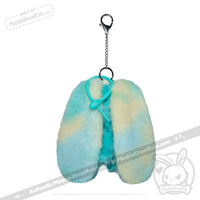 Load image into Gallery viewer, Plushie Dreadfuls -Teal Anxiety Rabbit Plush Keychain Accessory Keychain
