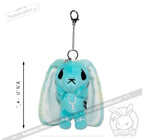 Plushie Dreadfuls -Teal Anxiety Rabbit Plush Keychain Accessory Keychain