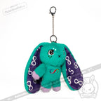 Plushie Dreadfuls - Teal Autism Rabbit Plush Keychain Accessory Keychain
