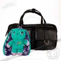 Load image into Gallery viewer, Plushie Dreadfuls - Teal Autism Rabbit Plush Keychain Accessory Keychain
