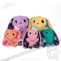 Load image into Gallery viewer, Plushie Dreadfuls - Teal Autism Rabbit Plush Keychain Accessory Keychain
