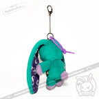Plushie Dreadfuls - Teal Autism Rabbit Plush Keychain Accessory Keychain