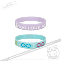 Load image into Gallery viewer, Plushie Dreadfuls - Too Loud For This Bunny Glow in the Dark Bracelet Set Bracelet
