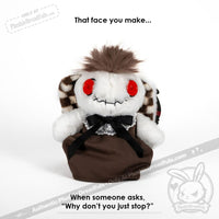 Load image into Gallery viewer, Plushie Dreadfuls - Trichotillomania Rabbit Plush Stuffed Animal Plush
